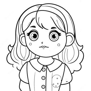 Pagina Para Colorear De Chica Manga Linda Con Ojos Grandes 44613-9754