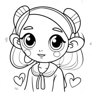 Pagina Para Colorear De Chica Manga Linda Con Ojos Grandes 44613-9756