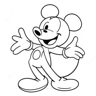 Mickey Mouse Páginas Para Colorear