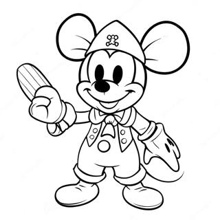 Mickey Mouse Páginas Para Colorear