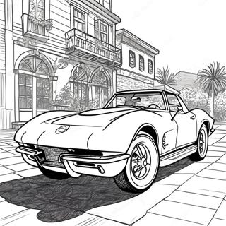 Pagina Para Colorear De Corvette Vintage 46896-10258