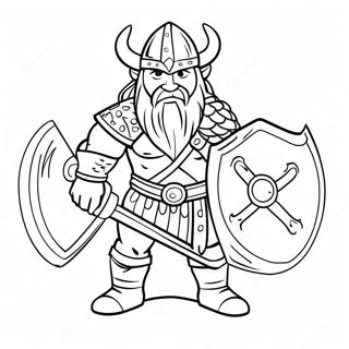 Vikingo Páginas Para Colorear