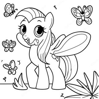 Fluttershy Páginas Para Colorear