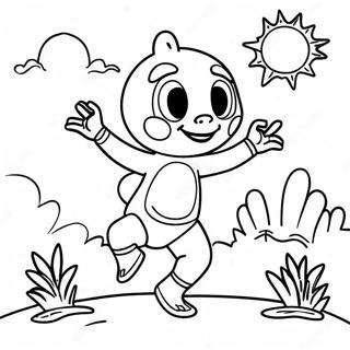 Pagina Para Colorear De Dipsy Bailando Al Sol 47558-10399