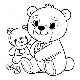 Pagina Para Colorear De Po Con Un Oso De Peluche Rojo 47560-10407