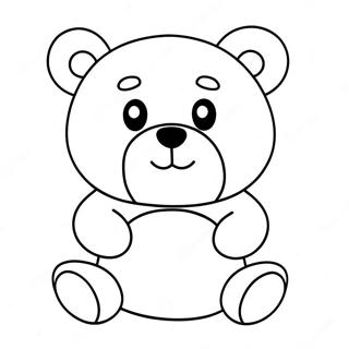 Pagina Para Colorear De Po Con Un Oso De Peluche Rojo 47560-10408