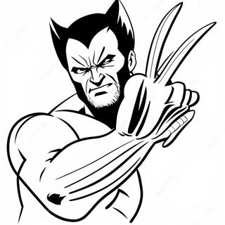 Pagina Para Colorear De Wolverine Aranando 47730-10433