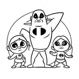 Pagina Para Colorear De La Familia Increibles 48528-10610