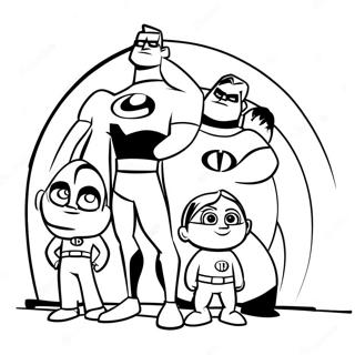 Pagina Para Colorear De La Familia Increibles 48528-10611