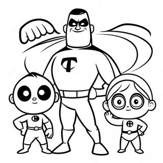 Pagina Para Colorear De La Familia Increibles 48528-10612