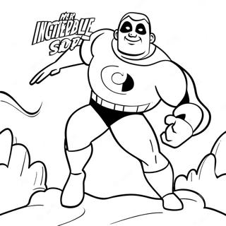 Pagina Para Colorear De Mr Incredible En Accion 48529-10614