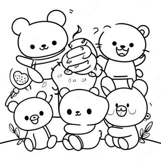 Rilakkuma Páginas Para Colorear