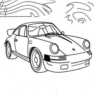 Porsche Páginas Para Colorear