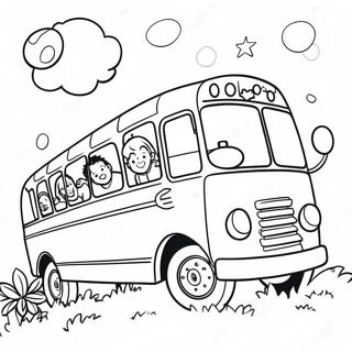 Pagina Para Colorear De La Aventura Del Autobus Magico 49691-10871