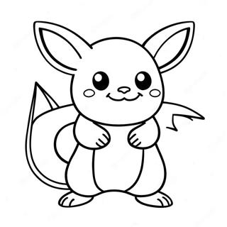 Raichu Páginas Para Colorear