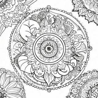 Mandalas Intrincadas De Halloween Pagina Para Colorear 50073-10954