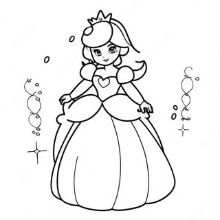 Princesa Peach Páginas Para Colorear