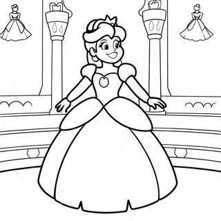 Princesa Peach Páginas Para Colorear