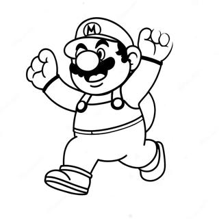 Wario Páginas Para Colorear