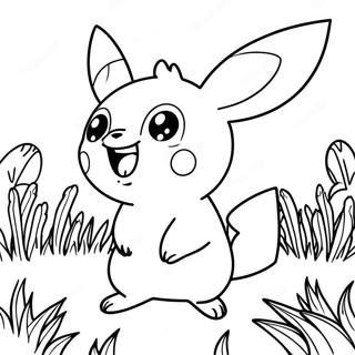 Pichu Páginas Para Colorear