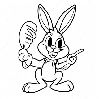 Bugs Bunny Con Zanahoria Para Colorear 51447-11250