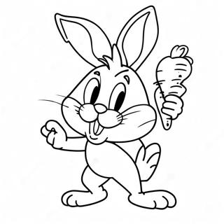 Bugs Bunny Con Zanahoria Para Colorear 51447-11251