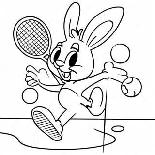 Bugs Bunny Jugando Al Tenis Para Colorear 51451 11267