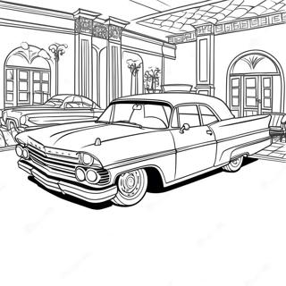 Pagina Para Colorear De Un Lowrider Personalizado Con Interior Detallado 51823 11342