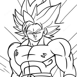 Broly Páginas Para Colorear