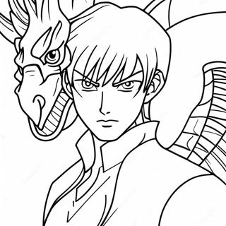 Pagina Para Colorear De Seto Kaiba Con El Dragon Blanco De Ojos Azules 52487-11482