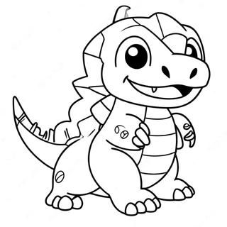 Pagina Para Colorear De Agumon Digimon 52578-11490