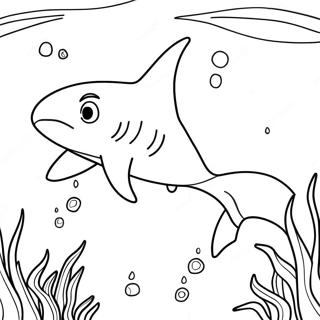 Pagina Para Colorear De Tiburon Martillo Nadando 53217 11647