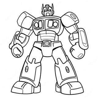 Pagina Para Colorear De Optimus Prime De Rescue Bots 53384-11669