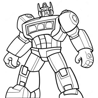 Pagina Para Colorear De Optimus Prime De Rescue Bots 53384-11670