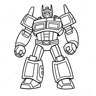 Pagina Para Colorear De Optimus Prime De Rescue Bots 53384-11671