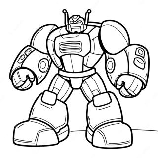 Pagina Para Colorear De Bumblebee De Rescue Bots En Accion 53385-11675