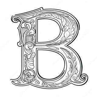 Pagina Para Colorear De La Letra B Hermosa 53648-11746