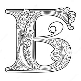 Pagina Para Colorear De La Letra B Hermosa 53648-11747