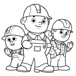 Pagina Para Colorear De Bob El Constructor Con Amigos 53737-11749