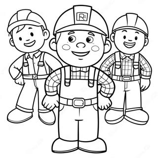 Pagina Para Colorear De Bob El Constructor Con Amigos 53737-11750