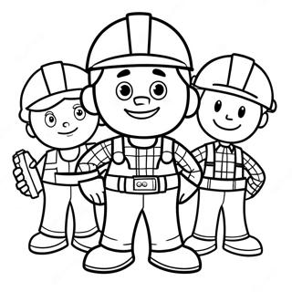 Pagina Para Colorear De Bob El Constructor Con Amigos 53737-11751