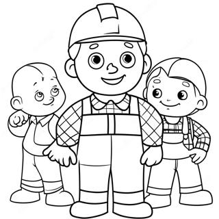 Pagina Para Colorear De Bob El Constructor Con Amigos 53737-11752