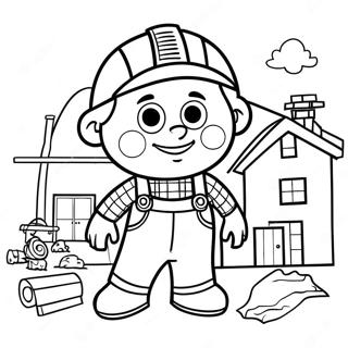 Pagina Para Colorear De Bob El Constructor Construyendo Una Casa 53738-11753