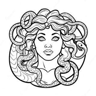 Medusa Páginas Para Colorear