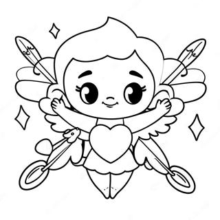 Ca Cupido Con Flechas De Corazon Pagina Para Colorear 53925-11801