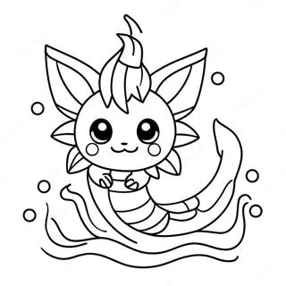 Vaporeon Páginas Para Colorear