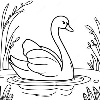 Cisne Páginas Para Colorear