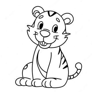 Tigger En Un Estado De Animo Jugueton Pagina Para Colorear 55722-12206