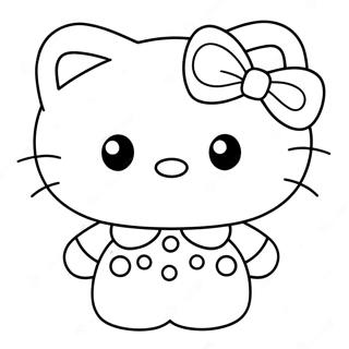 Hello Kitty Páginas Para Colorear