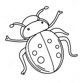 Pagina Para Colorear De Una Mariquita Linda 56742-12421